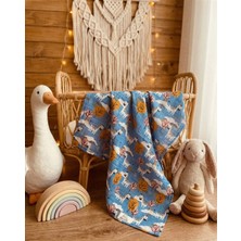 Baby Heaven Müslin Bebek Battaniye & Örtü 75X90 cm %100 Pamuk, Nefes Alabilen, Tek Kat, Yumuşak ve Hassas