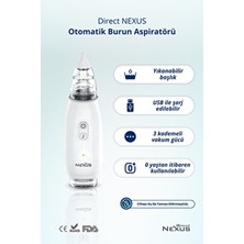 Direct Nexus Elektrikli Burun Aspiratörü 1 Yıkanabilir Başlık ile Taşınabilir ve Bebek Dostu