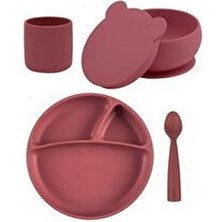 OiOi Oioi Blw Beslenme Seti 4'lü Velvet Rose Kolay Temizlenebilir Ergonomik Tasarım