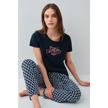 Pierre Cardin Kadın Lacivert Pijama Takım