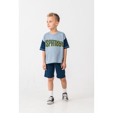 U.s. Polo Assn. Erkek Çocuk Mavi Bermuda Takım