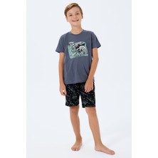 Rolypoly Erkek Çocuk Antrasit Bermuda Takım