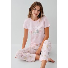 Rolypoly Kadın Pembe Pijama Takım