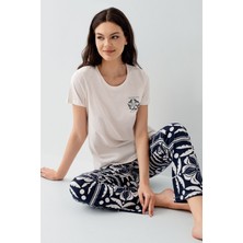 Arnetta Kadın Krem Pijama Takım