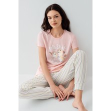 Arnetta Kadın Pembe Pijama Takım