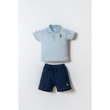 U.s. Polo Assn. Erkek Bebek Mavi Şort Takım