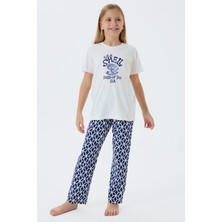 Arnetta Kız Çocuk Krem Pijama Takım