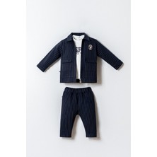 U.S. Polo Assn Erkek Bebek  3 lü Takım Lacivert