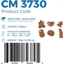 Greyas Moulds Polikarbon Karma Çikolata Kalıbı 10 gr | CM-3730