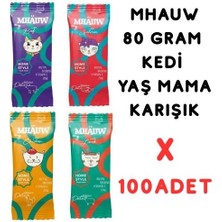 Mhauw Pouch Karışık Kedi Yaş Maması x 100 Adet