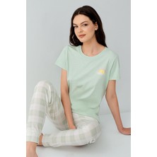 Arnetta Kadın Yeşil Pijama Takım