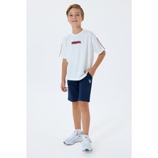U.s. Polo Assn. Erkek Çocuk Beyaz Bermuda Takım