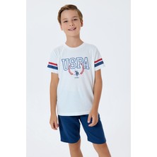 U.s. Polo Assn. Erkek Çocuk Mavi Bermuda Takım