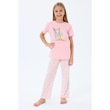 Rolypoly Kız Çocuk Pembe Pijama Takım