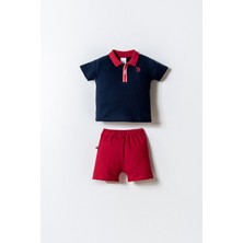 U.S. Polo Assn Erkek Bebek  2 li Şort T-şhirt Takım Lacivert