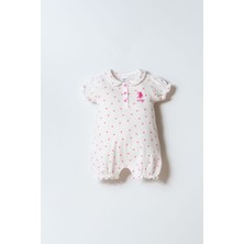 U.s. Polo Assn. Kız Bebek Beyaz Tulum