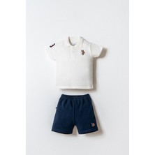 U.s. Polo Assn. Erkek Bebek Beyaz Şort Takım
