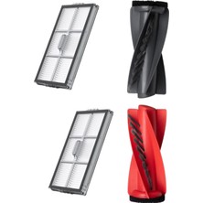 Ropalde Roborock Saros 10R Robot Süpürge Uyumlu Ana Fırça Seti, Hepa Filtre - 4'lü Yedek Parça Seti