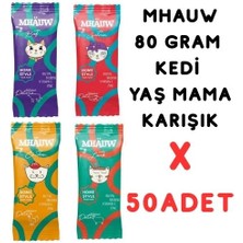 Mhauw Pouch Karışık Kedi Yaş Maması x 50 Adet