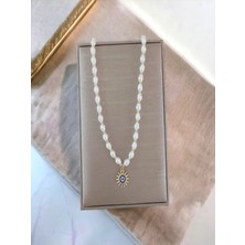 FT Tasarım Güneş Obje Inci Kolye