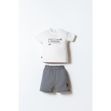 U.s. Polo Assn. Erkek Bebek Beyaz Şort Takım