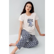 Arnetta Kadın Krem Pijama Takım