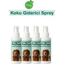 Petpure Evcil Hayvan Koku Giderici – Doğal ve Vegan Koku Giderici Sprey - 4 x 125 ml