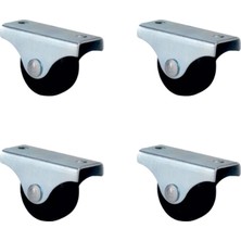 SHC4200 Furç Sabit Teker - 28MM - Siyah HKS227 - 4 Adet