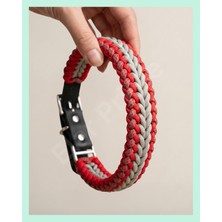 Elar Aksesuar Kişiye Özel İsimli El Yapımı Gerçek Deri Paracord Örgü Köpek Boyun Tasması – Ayarlanabilir & Kişiselleştirilebilir – Örgü strong 01