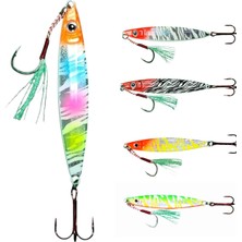 Sardin 60GR - 86MM - 5 Adet Jig Set- Levrek, Palamut, Lüfer, Çinekop, Turna Için En Iyi Jig Yemi