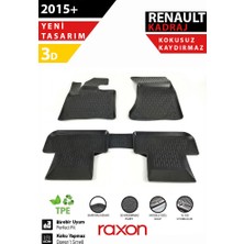 Raxon Renault Kadjar 2015+ 3D Havuzlu Paspas – Tam Uyumlu | Su Geçirmez, Kaymaz
