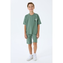 Rolypoly Erkek Çocuk Yeşil Bermuda Takım