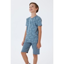 U.s. Polo Assn. Erkek Çocuk Mavi Bermuda Takım