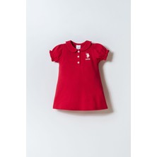 U.s. Polo Assn. Kız Bebek Kırmızı Elbise