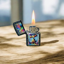 STR Zippo Benzinli Çakmak Uzaylı Uv Baskılı