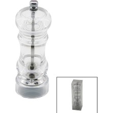 Selfbuysell Büyük   Şeffaf Mika Kristal Plastik  Baharat Öğütücü (5324)