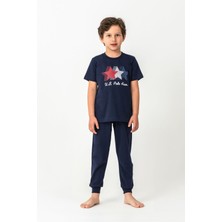 U.s. Polo Assn. Erkek Çocuk Lacivert Pijama Takım