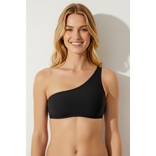 Ayyıldız 63566 Tek Omuz Siyah Bikini Üstü
