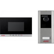 AUDIO 001463 4.3 Inç Bus Plus Mekanik Butonlu Görüntülü Villa Set Siyah