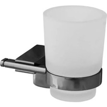 MegaVitrin Tema Premium Serisi Paslanmaz Krom Banyo Diş Fırçalık Duvara Monte