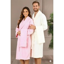 Özdilek Vega Aile Bornoz Seti Krem-Pembe