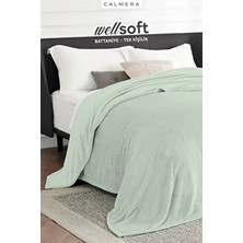 Calmera Wellsoft Tek Kişilik & Tv Battaniyesi | Ultra Yumuşak & Hafif | Peluş | 140 × 200 cm - Yeşil