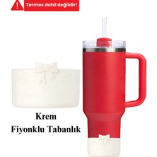 Stanley 1 Adet Süt Kremi Silikon Taban Koruyucu Quencher 40/30OZ Uyumlu Kaymaz Taban Altlık