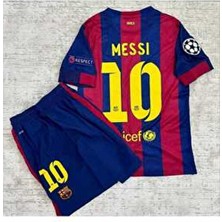 Breathless B.a.r.c.e.l.o.n.a 2015 Şampiyonlar Ligi Finali Lionel Messi Nostalji Çocuk Forması