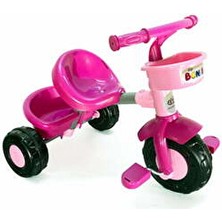  boni bike pembe 3 tekerlekli çocuk bisikleti - güvenli ve ayarlanabilir koltuklu