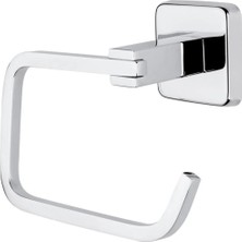 MegaVitrin Tema Kare Plus 71750 Paslanmaz Çelik Banyo Tuvalet Kağıtlığı Krom