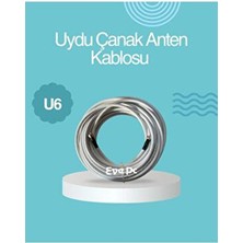 NCP 20 Metre Rg6/u6 Beyaz Çanak Anten, Lnb, Receiver, Uydu Alıcısı ve Televizyon Bağlantı Sinyal Kablosu