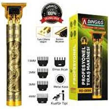 Dingilg RD-088X Profesyonel Vücut Sakal Makinesi – USB Type-C, Paslanmaz Çelik Bıçak, Metal Gövde