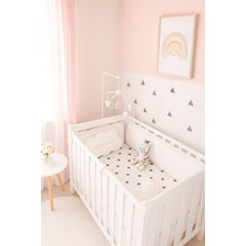 Jaju Baby 60X120 cm Fırfırlı Beyaz Renk Beşik Kenar Koruma 60*120