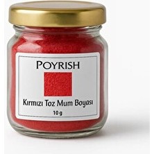 Poyrish Kırmızı Toz Mum Boyası 10 gr